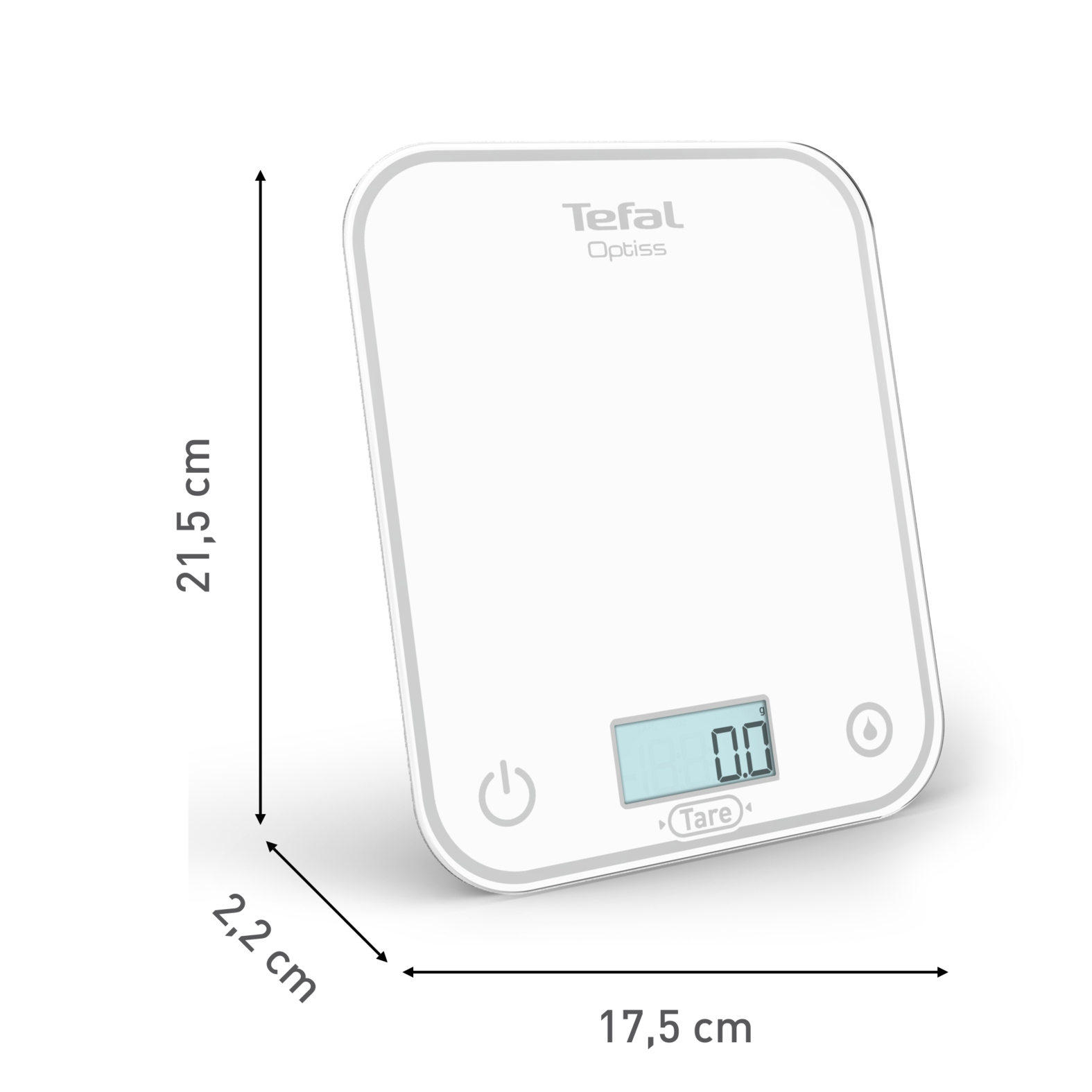 Tefal Optiss BC50U0 White Countertop Rectangle Electronic kitchen scale – image 8