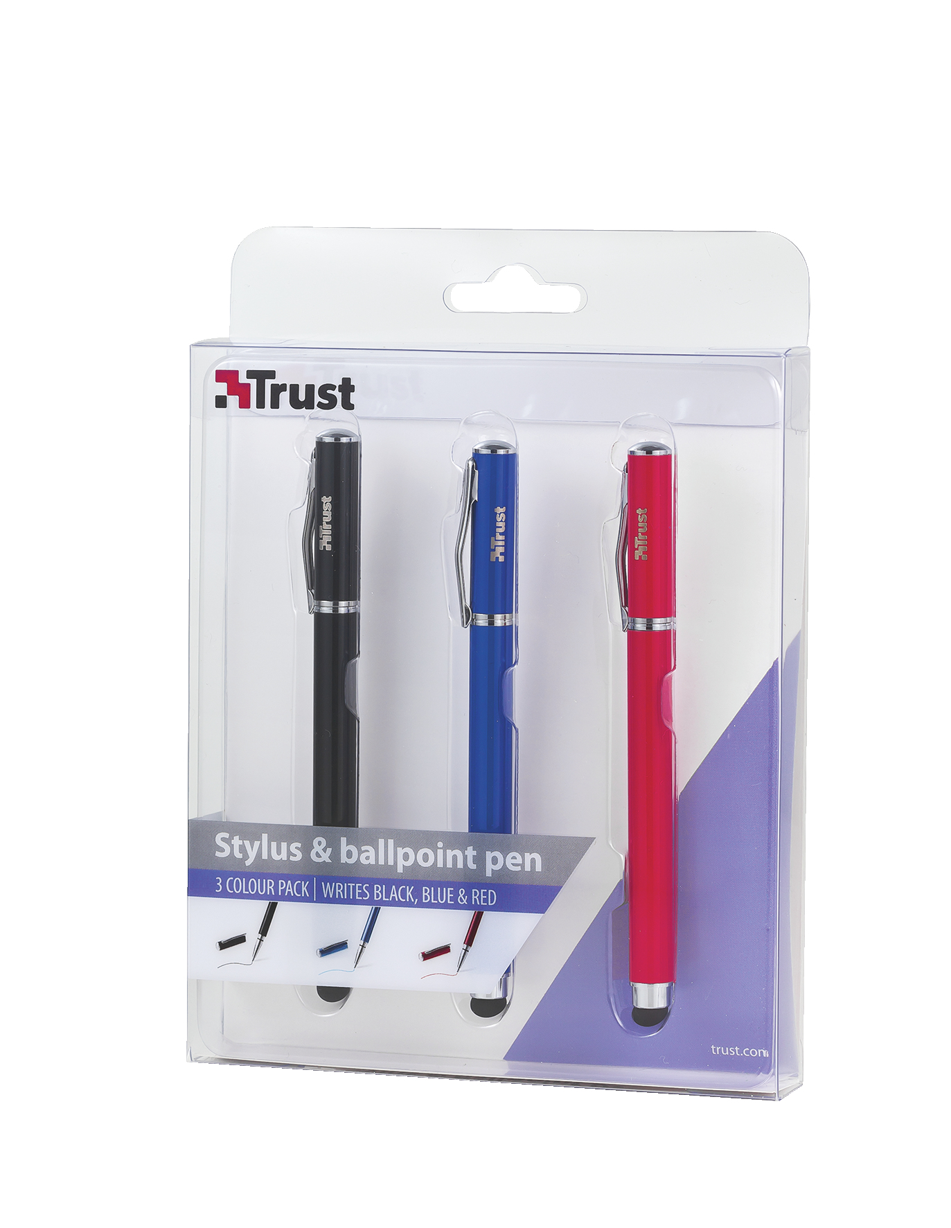 Trust Stylus & Ballpoint Pen - 3 colour pack – image 3