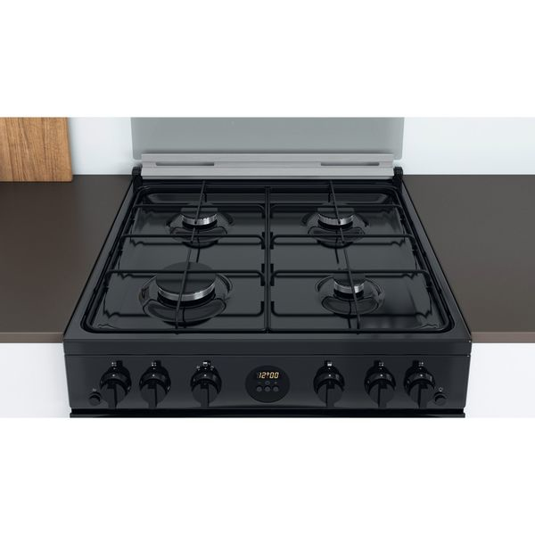 Indesit ID67G0MCB/UK cooker Freestanding cooker Gas Black – image 5