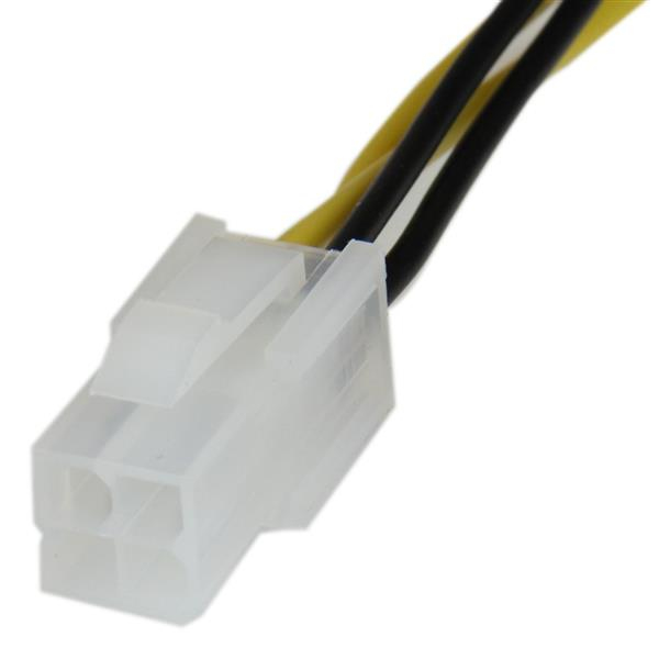 Cable de Poder Macho - Hembra (4-pin), 20cm P4EXT StarTech.com