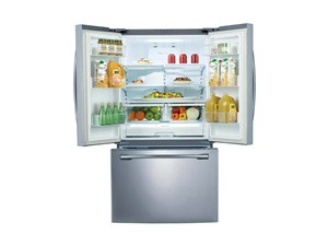 Samsung RF260BEAESL side-by-side refrigerator Freestanding