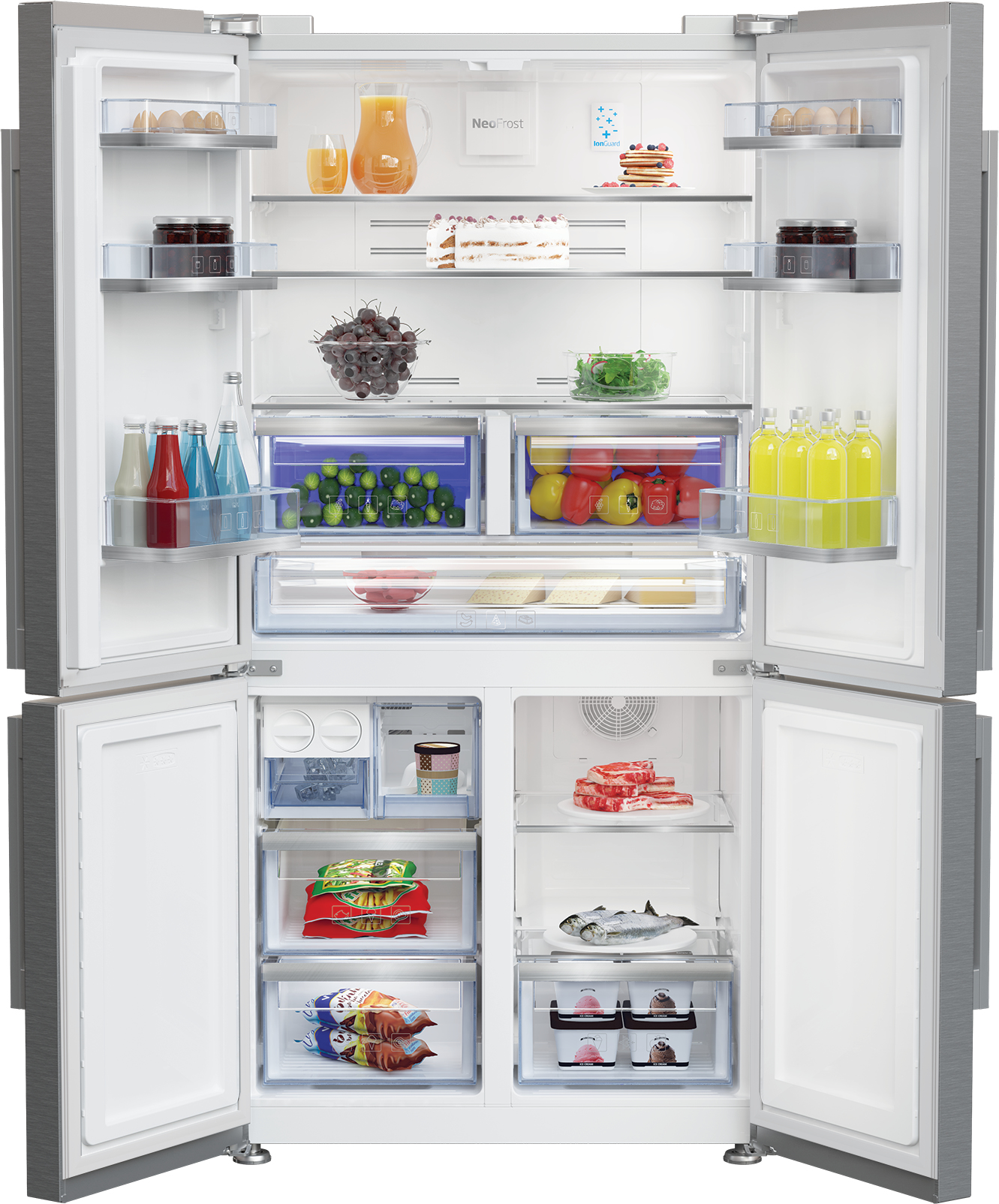 Beko GN1416231XPN side-by-side refrigerator Freestanding – image 3