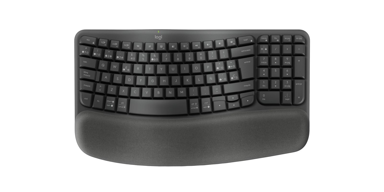 Teclado Logitech WAVE KEYS - Inalámbrico - USB - Negro - 920-012278