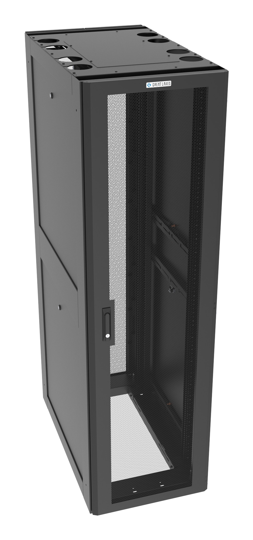 Vertiv GL45UG2EZ-2442-B-MSS rack cabinet 45U Freestanding rack Black
