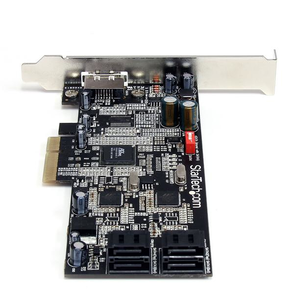 StarTech.com 4 Port PCI Express SATA III (6Gbps) Controller Card w/ eSATA - PCIe x4 – image 4