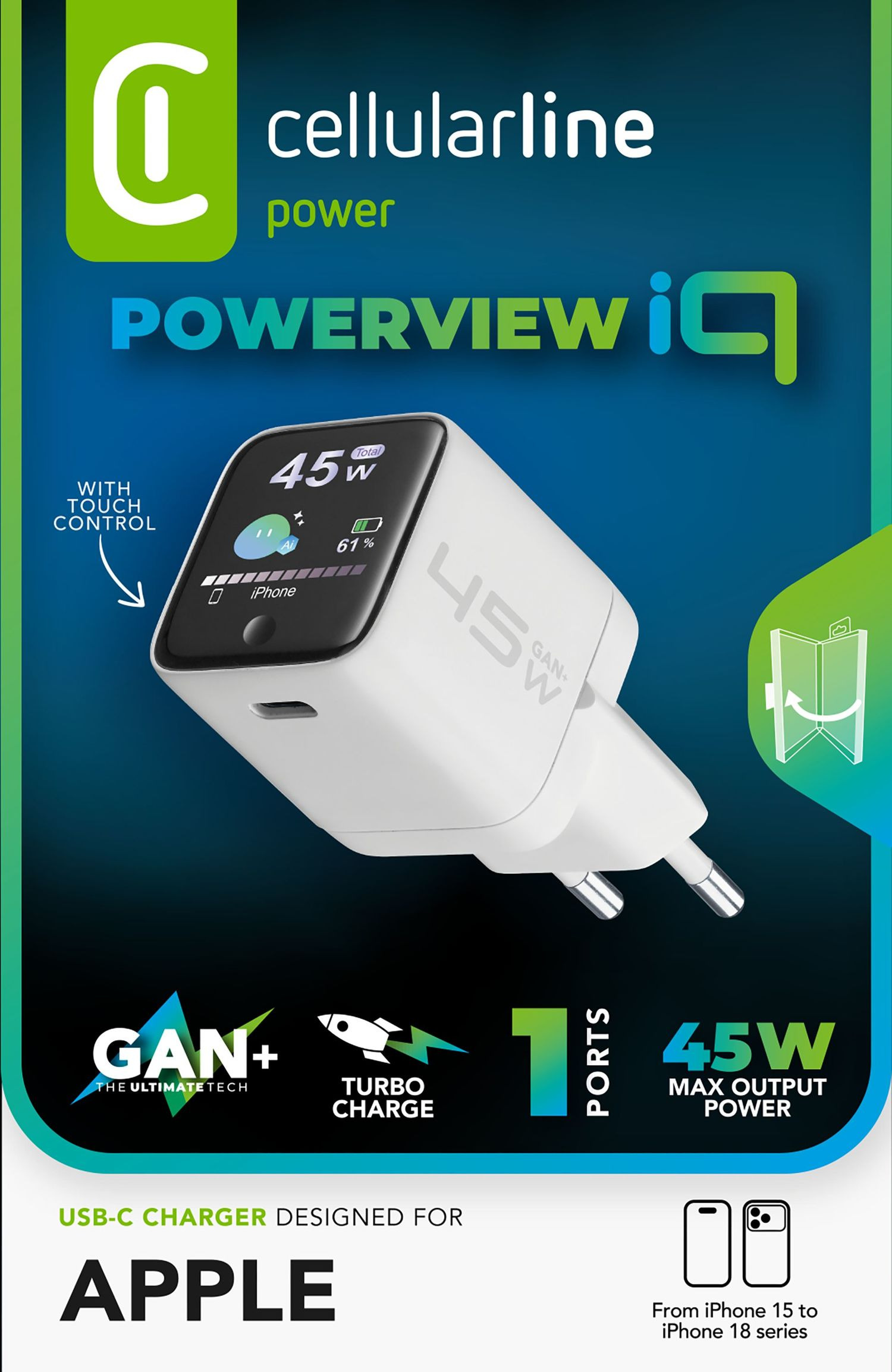 Cellularline CHARGER TFT 45W USB-C DEDICATED APPLE – image 8