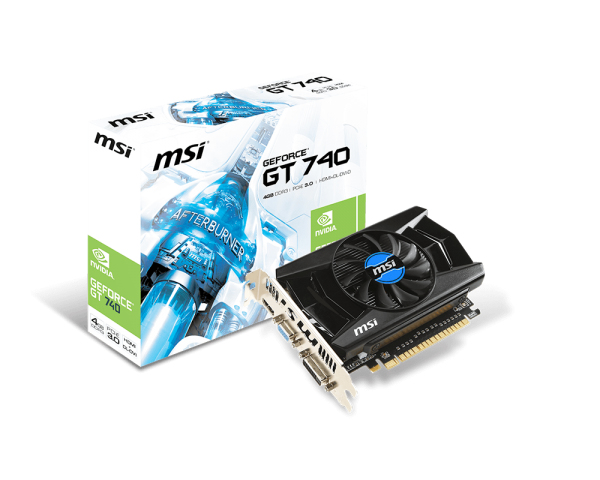 MSI N740-4GD3 graphics card NVIDIA GeForce GT 740