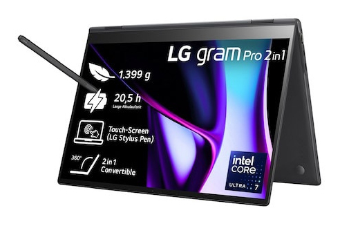 LG Gram Pro 16T90SP Intel Core Ultra 7 155H Hybrid (2-in-1) – image 2