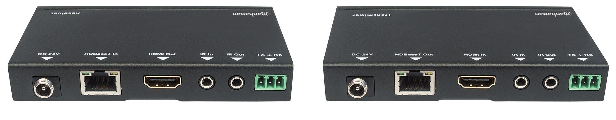 Manhattan 4K HDMI HDBaseT over Ethernet Extender Kit, Extends Distances of 4K@30Hz up to 40m and 1080p up to 70m Using Single Ethernet Cable, Power over Cable, – image 3