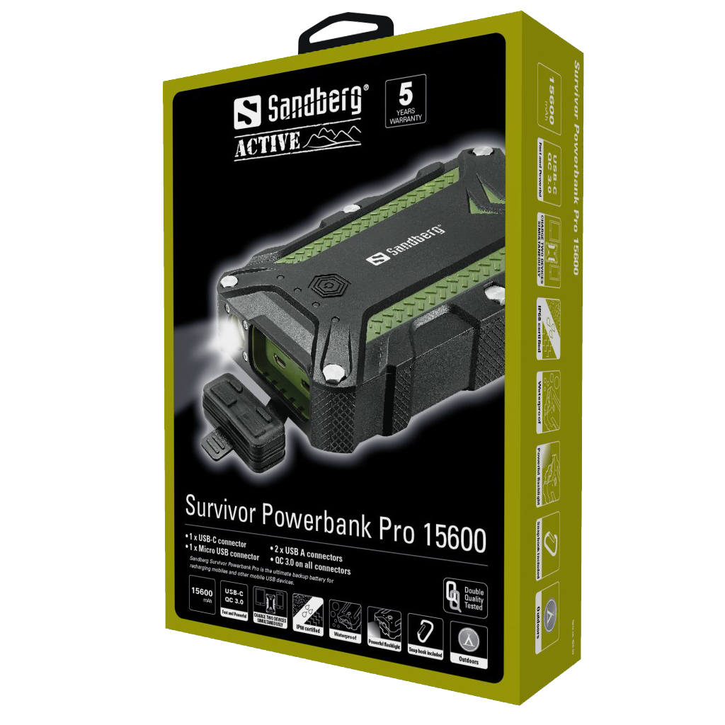 Sandberg Survivor Powerbank 15600 Pro – image 2