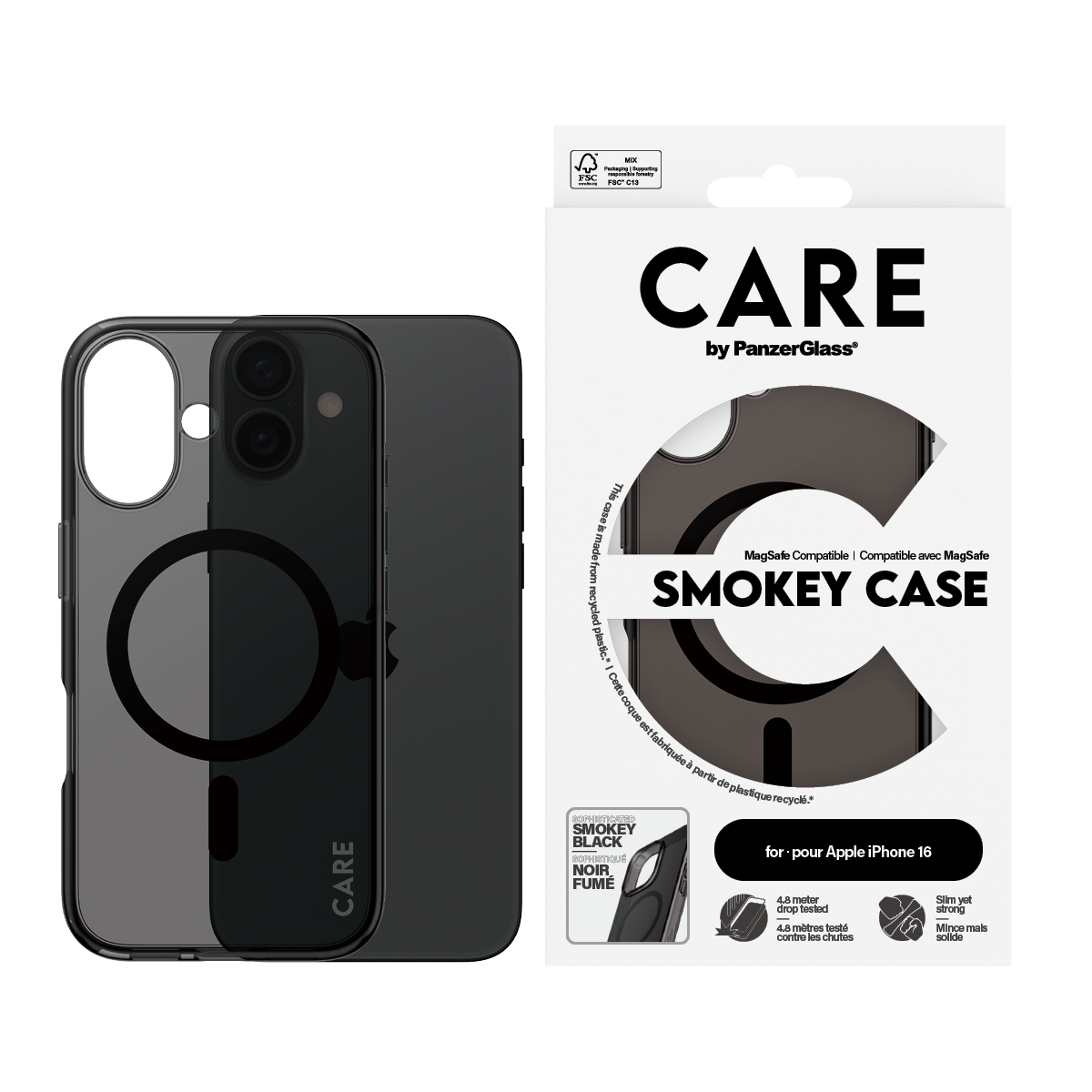 PanzerGlass CARE by PanzerGlass® Flagship Case Smokey Urban Combat w. Black MagSafe iPhone 16 – image 2