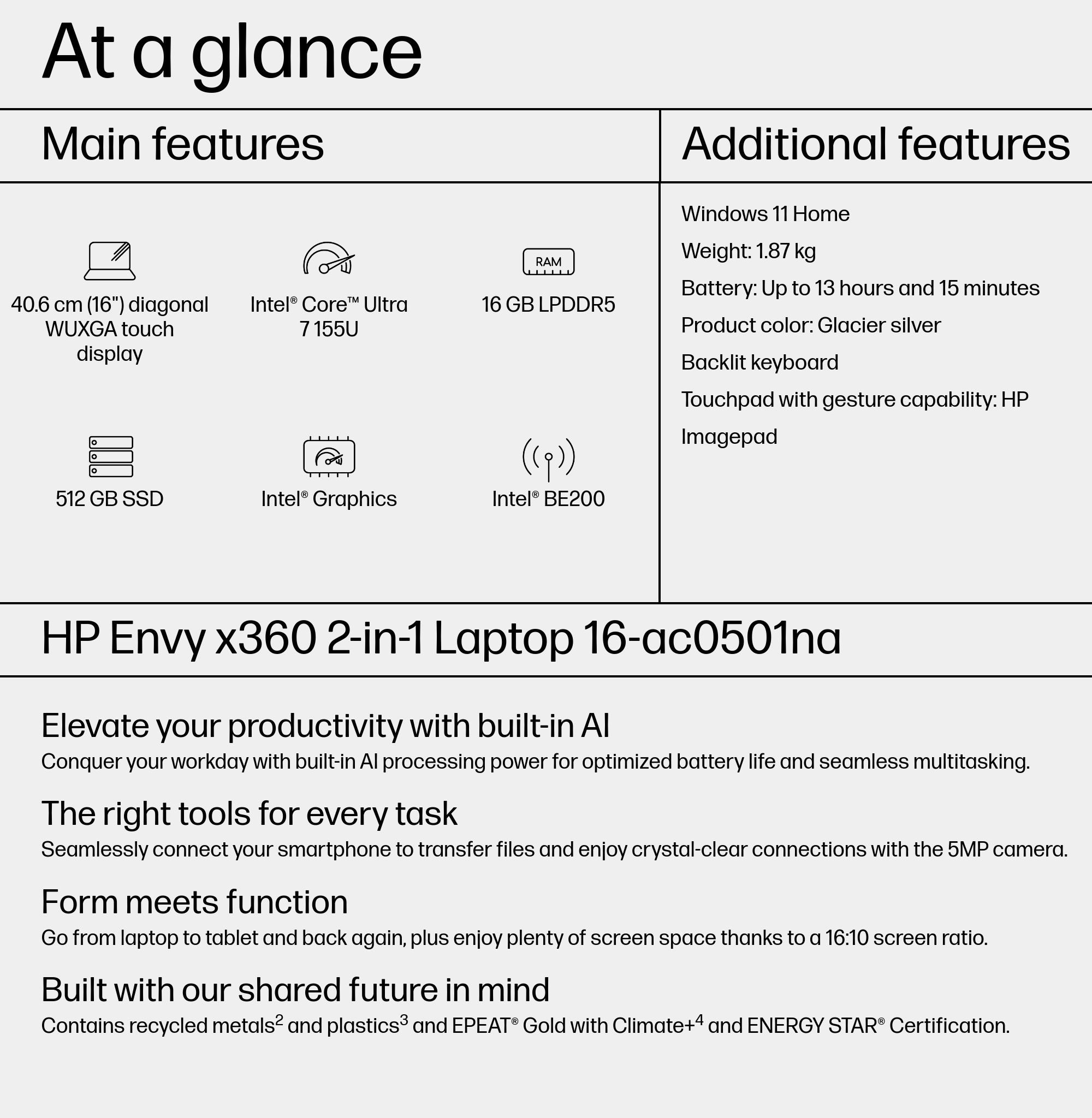 HP Envy x360 16-ac0501na – image 5