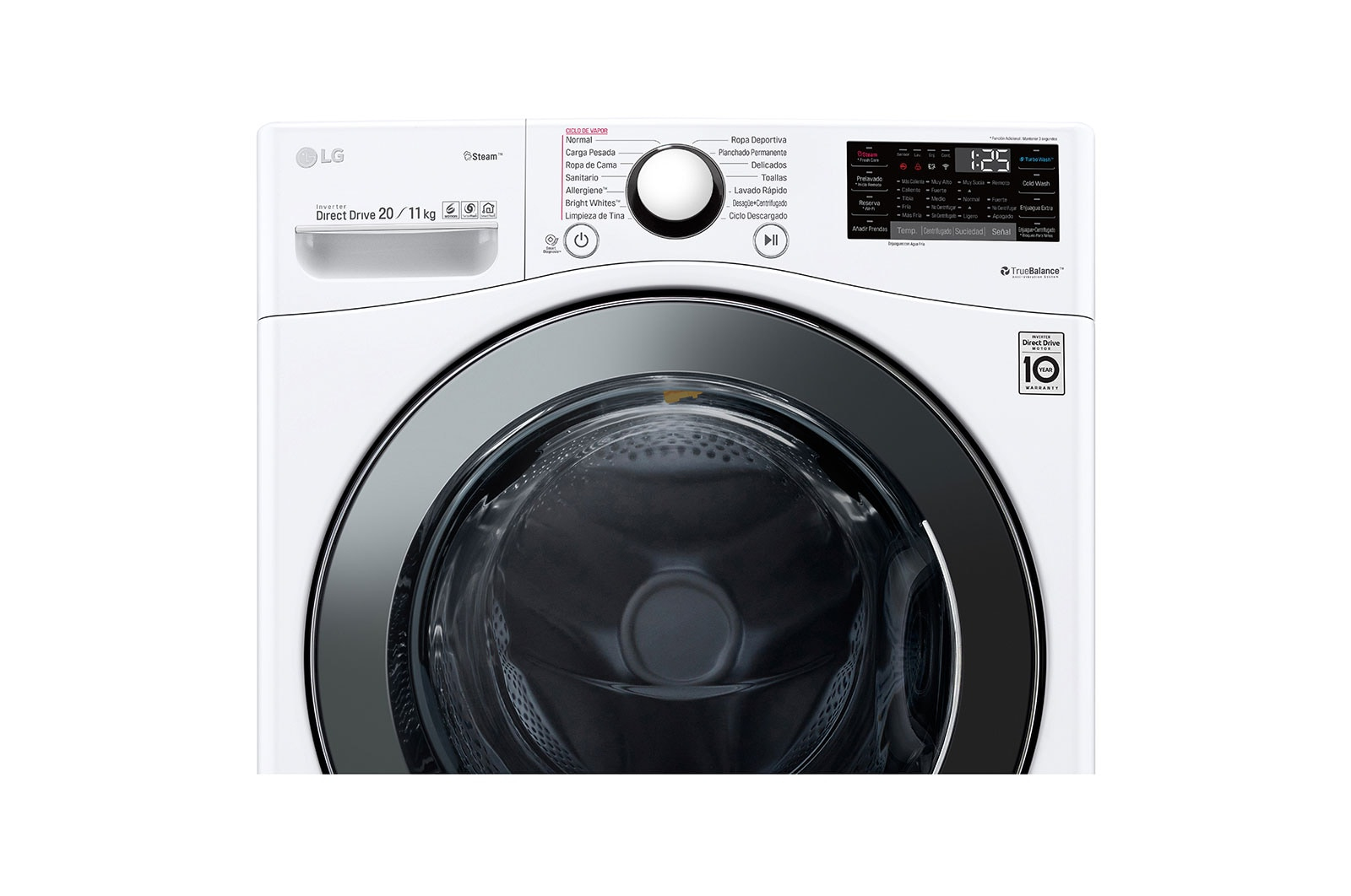 LG WD20WV2S6 washer dryer Freestanding Front-load White – image 5