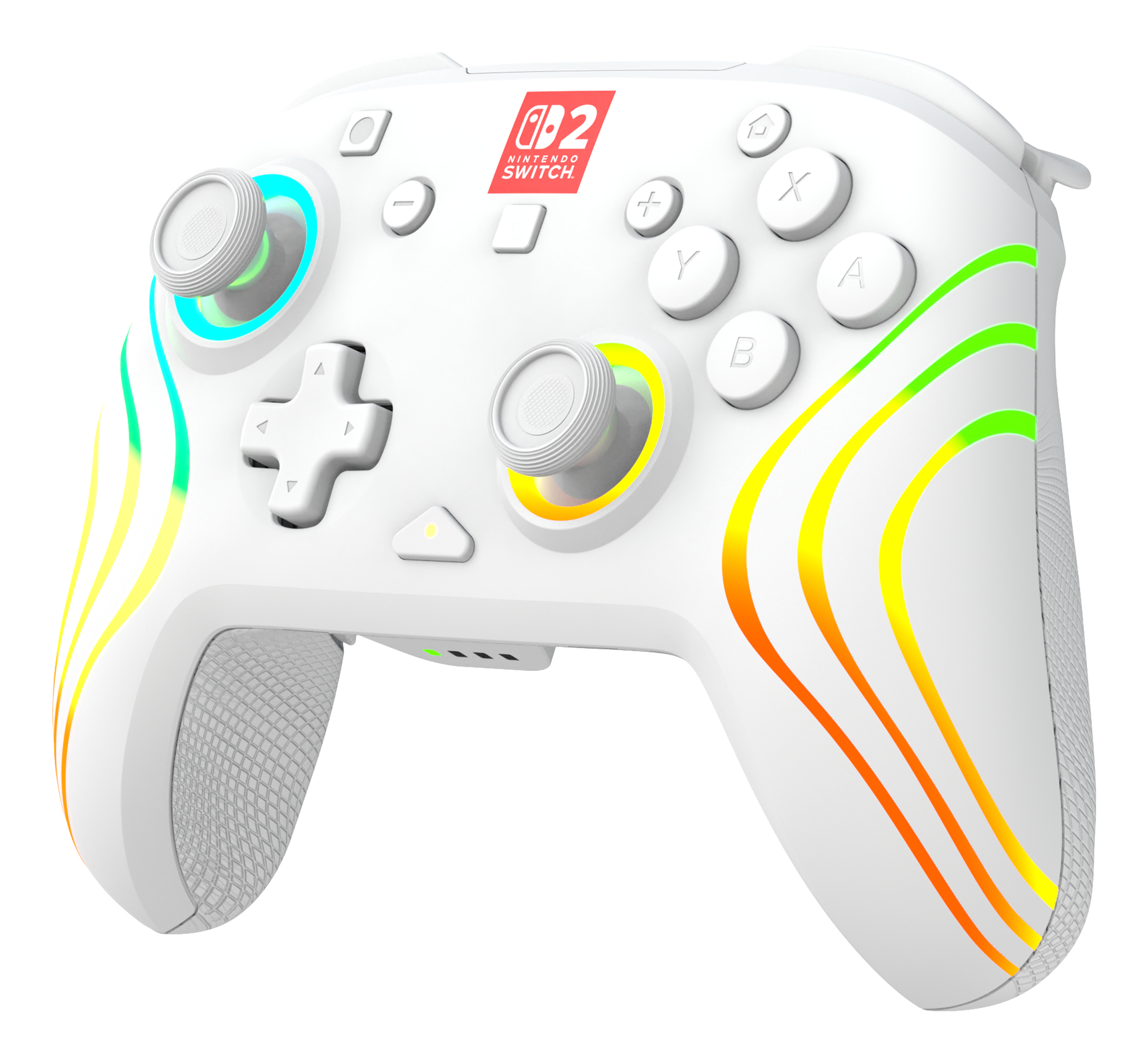 Turtle Beach Afterglow Wave Blanc Manette de gaming RGB sans fil Sous licence officielle pour Nintendo Switch 2