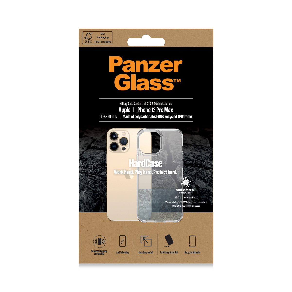 PanzerGlass® HardCase iPhone 13 Pro Max | Clear – image 2