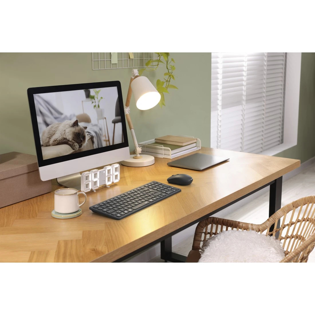 Hama WKM-300 keyboard Mouse included Office RF Wireless + Bluetooth QWERTZ German Black – image 8