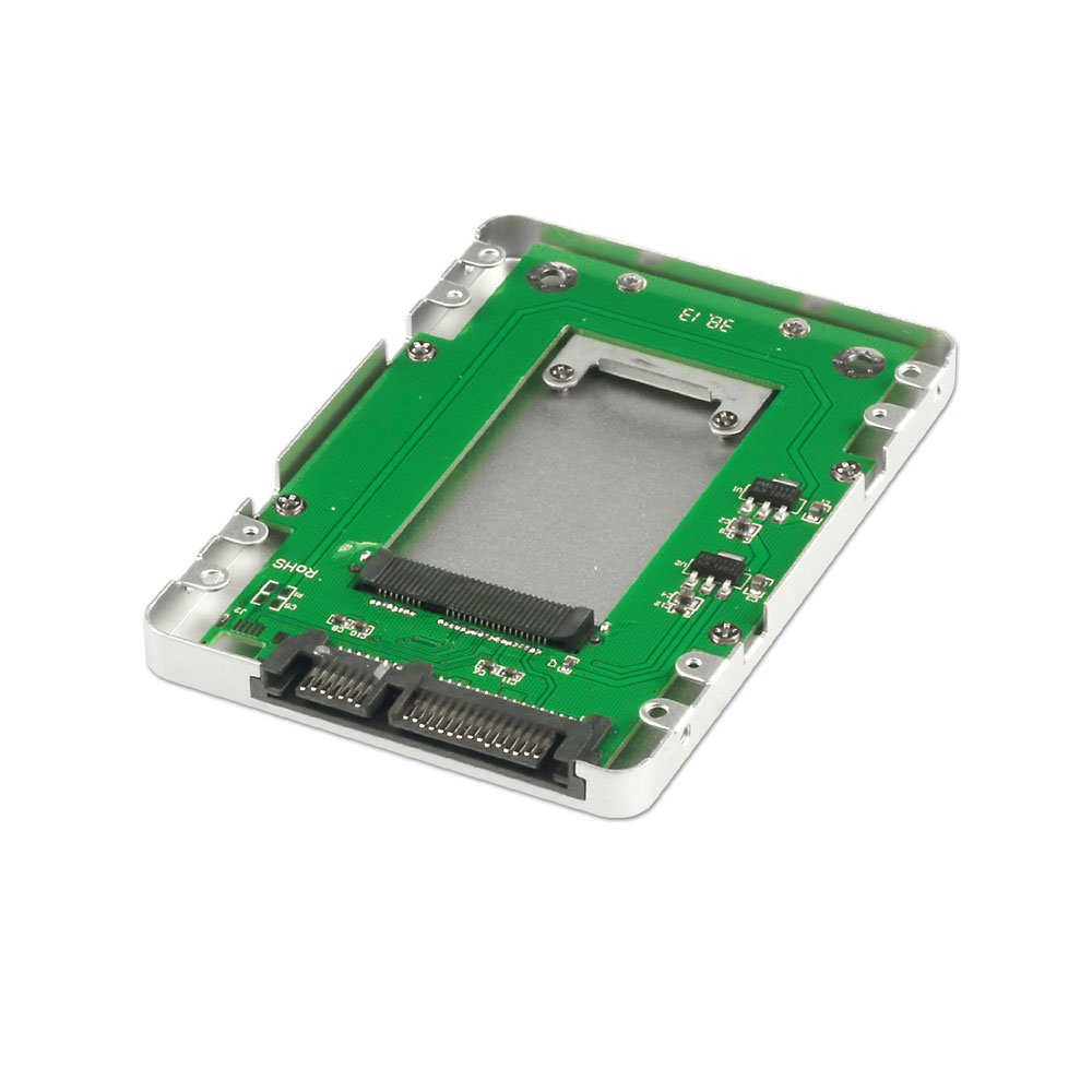 Lindy mSATA SSD to 2.5' SATA Drive Enclosure, Silver