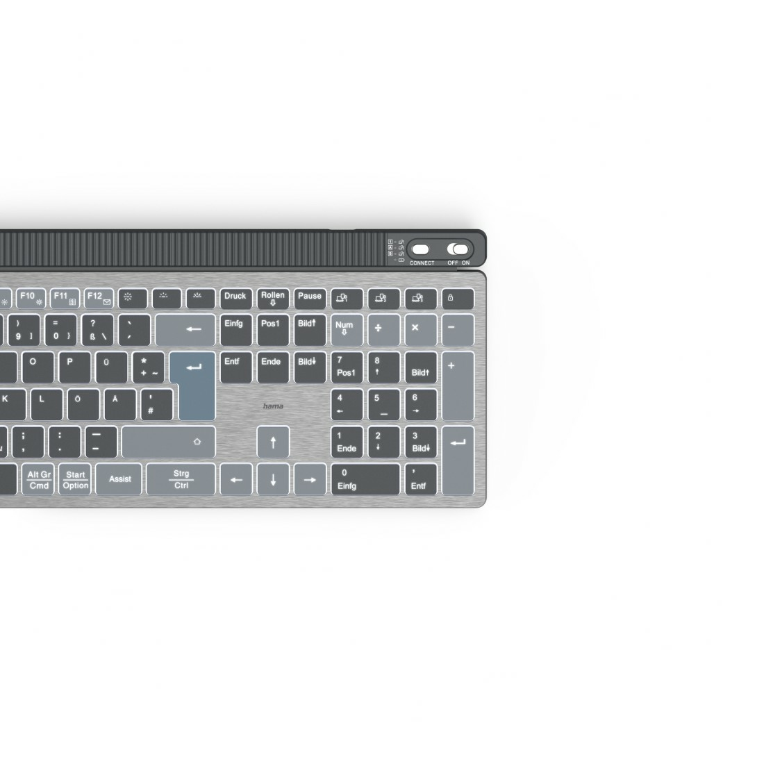 Hama WK-750 keyboard Home/Office Bluetooth QWERTZ German Anthracite, Black, Blue – image 2