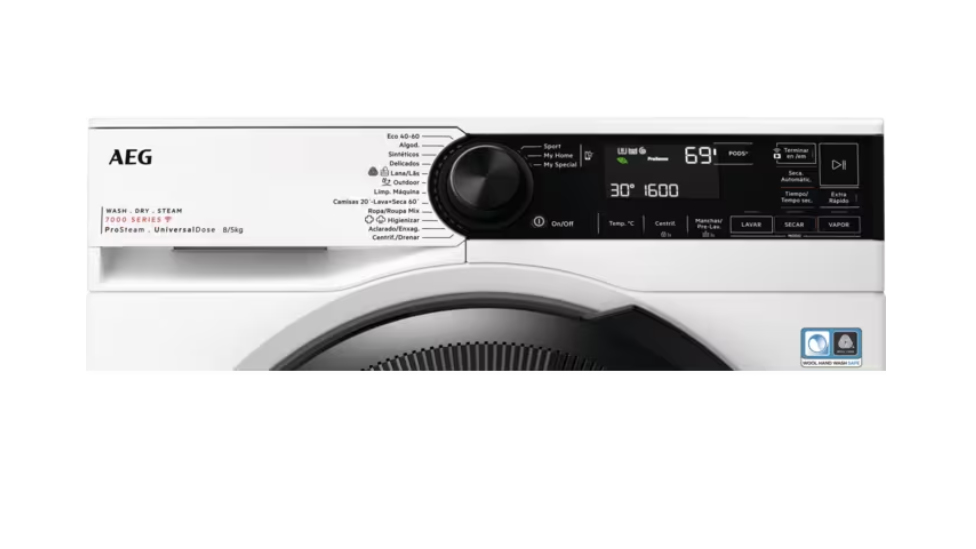 AEG Series 7000 LWR7386M4O washer dryer Freestanding Front-load White – image 2