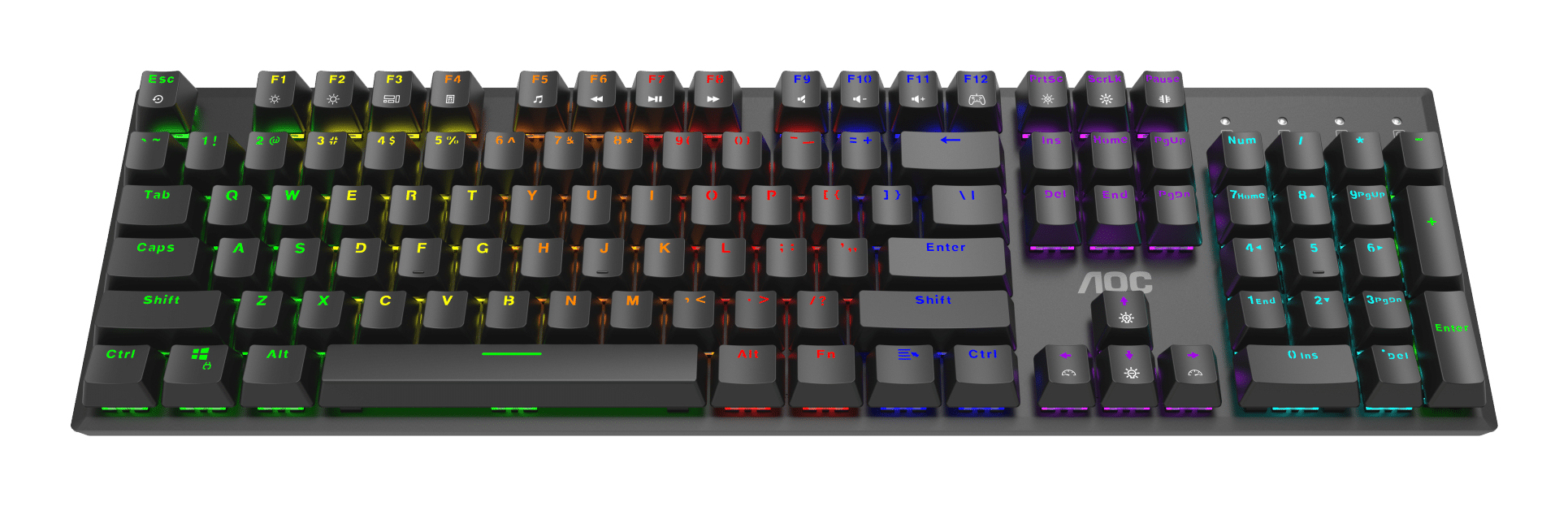 AOC GK480 keyboard Gaming USB Black – image 2