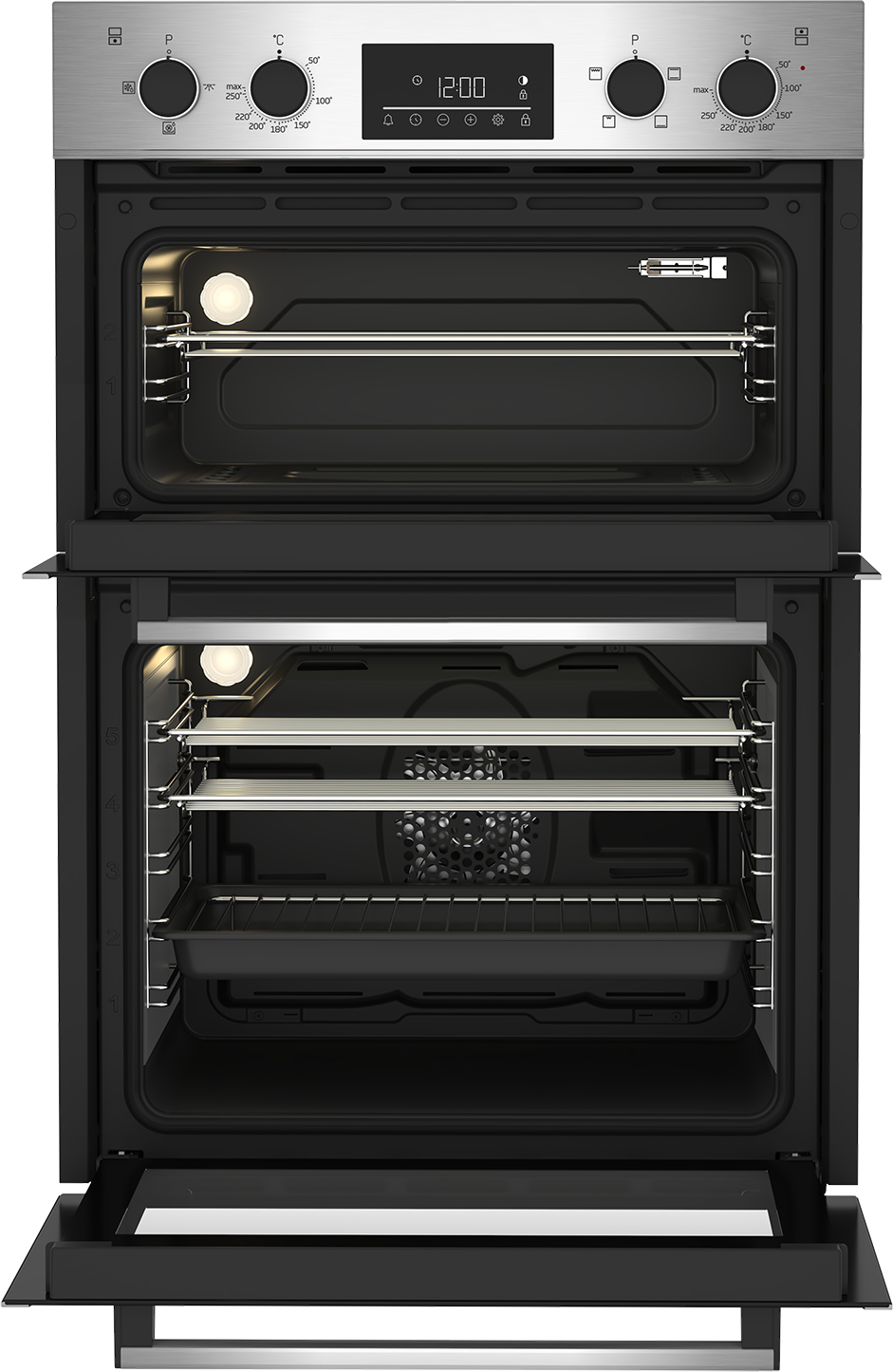 Beko CDFY22309X 90cm Built-In Double Fan Oven with Touch Contol LED Timer – image 4