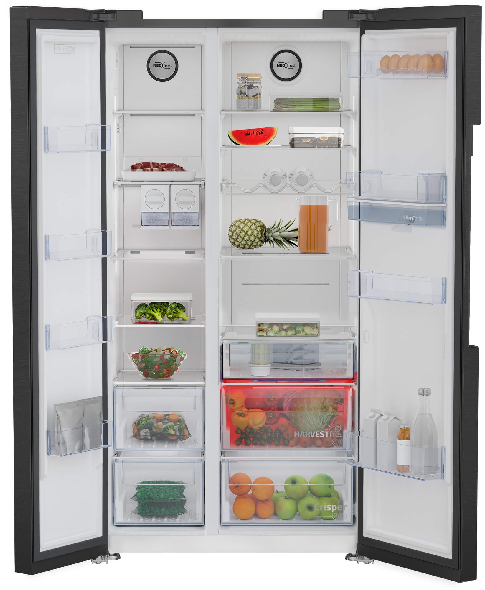 Beko GN163241DXBRN side-by-side refrigerator Freestanding – image 5