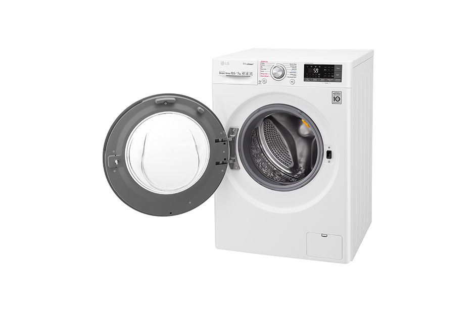 LG F14WD96TH2 washer dryer Freestanding Front-load Black, White – image 9
