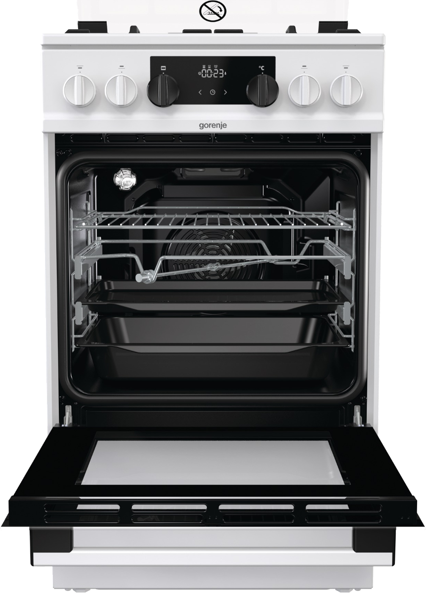 Gorenje KS5350WF Freestanding cooker Electric Gas Black, White – image 4