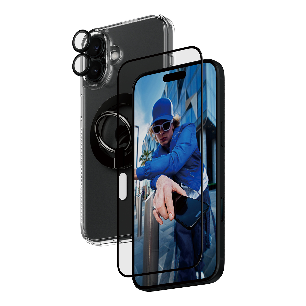 PanzerGlass ® 4-in-1 Protection Bundle iPhone 16 Plus Clear screen protector Apple 1 pc(s)