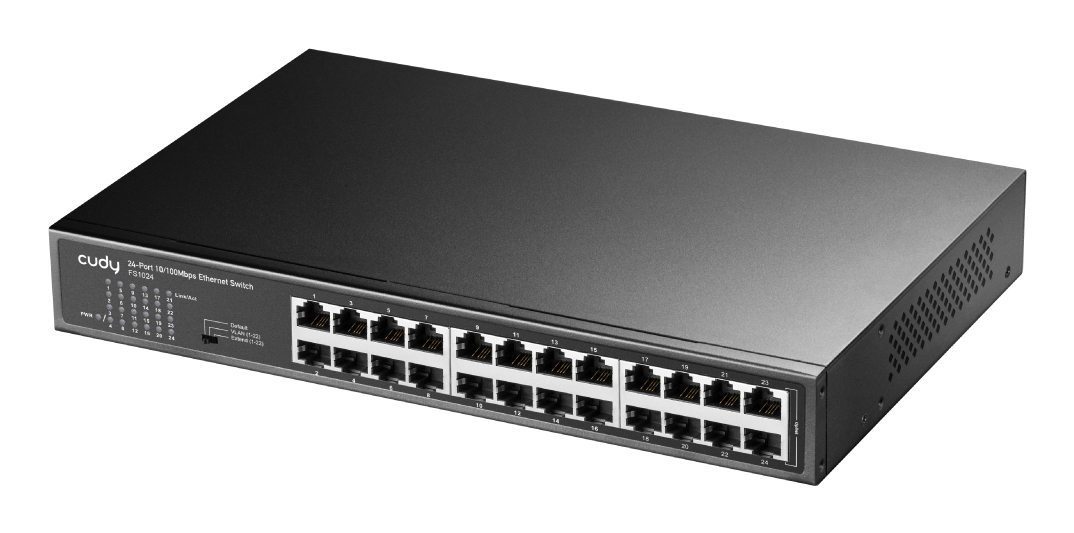 Cudy FS1024 network switch Unmanaged Fast Ethernet (10/100) Black – image 3