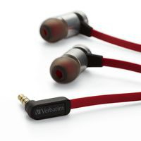 Verbatim 99210 headphones/headset Wired In-ear Calls/Music Red, Silver – image 3