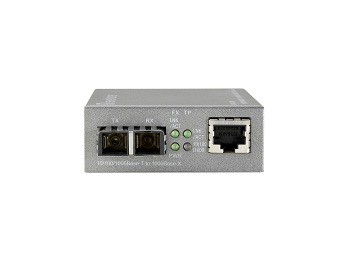 LevelOne 10/100/1000BASE-T to 100BASE-SX MMF SC Smart Converter, 2km – image 3