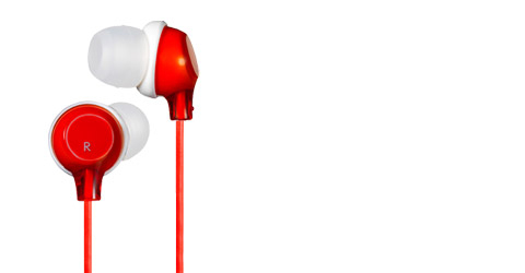 JVC HA-FX22-R-E headphones/headset Wired Red