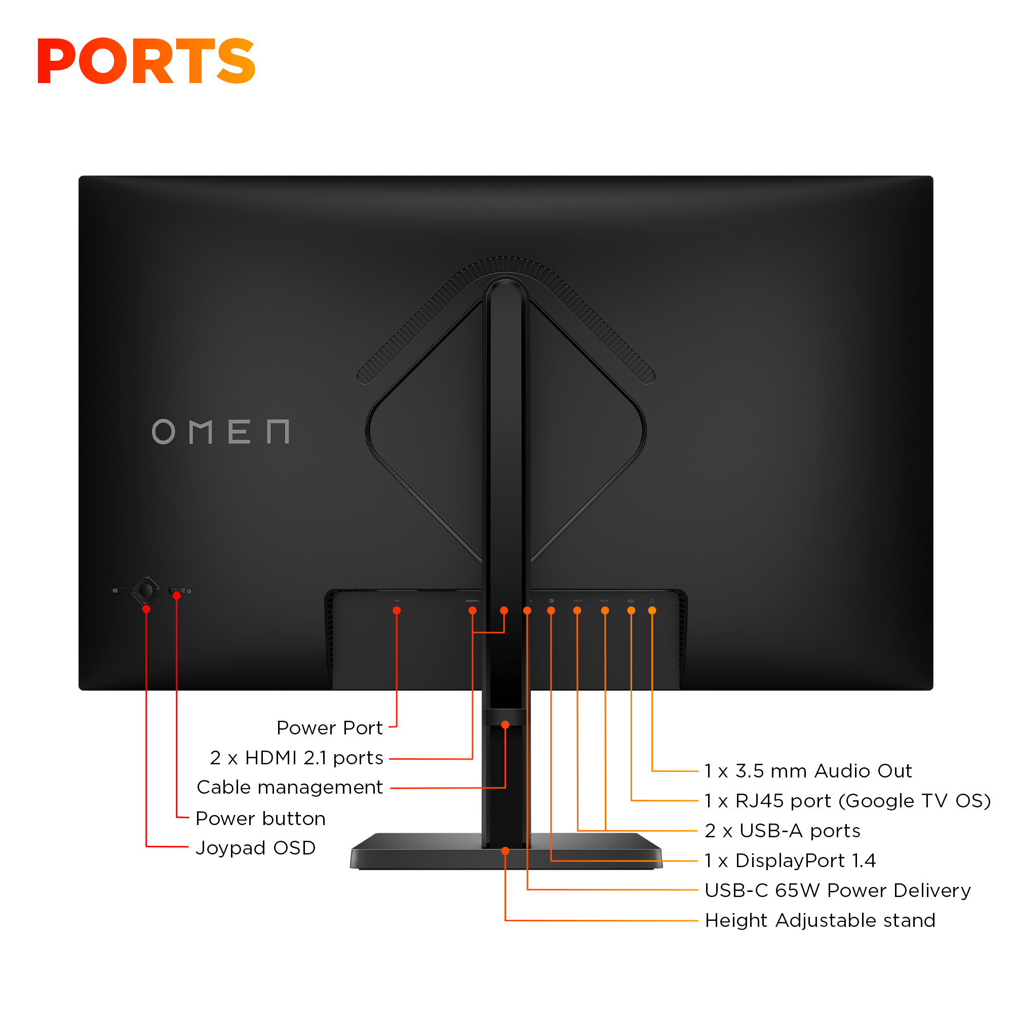 OMEN by HP 31.5 inch UHD 144Hz Smart Gaming Monitor – OMEN 32x image 13