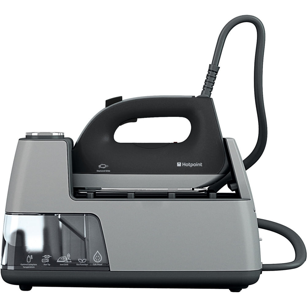 Hotpoint SGE12AA0 2400 W 1.2 L Diamond Glide soleplate Black