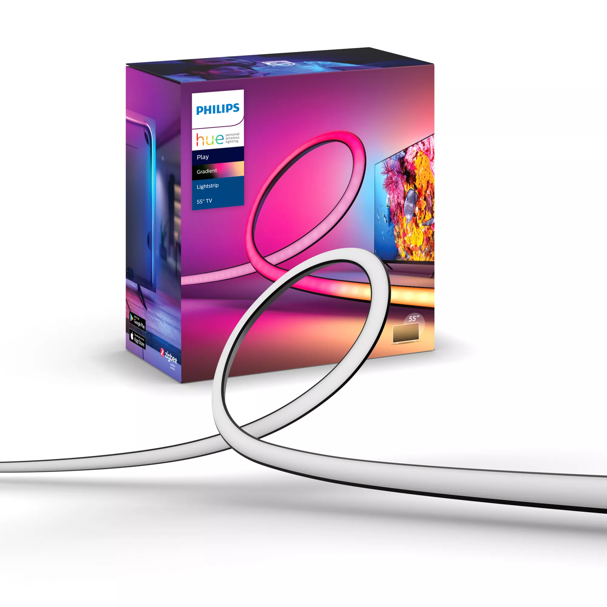 Philips by Signify Philips Hue White and colour ambience 8718699784812 smart lighting Smart strip light Bluetooth/Zigbee