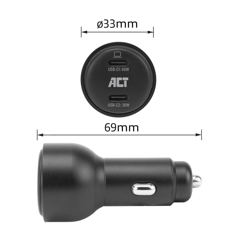 ACT 2-port USB-C Fast Car Charger – image 6