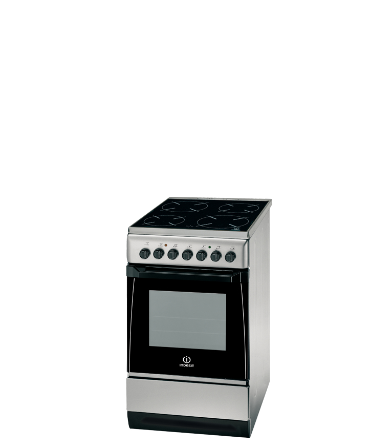 Indesit KN3C117A(X)/RU cooker Freestanding cooker Electric Ceramic hob Stainless steel