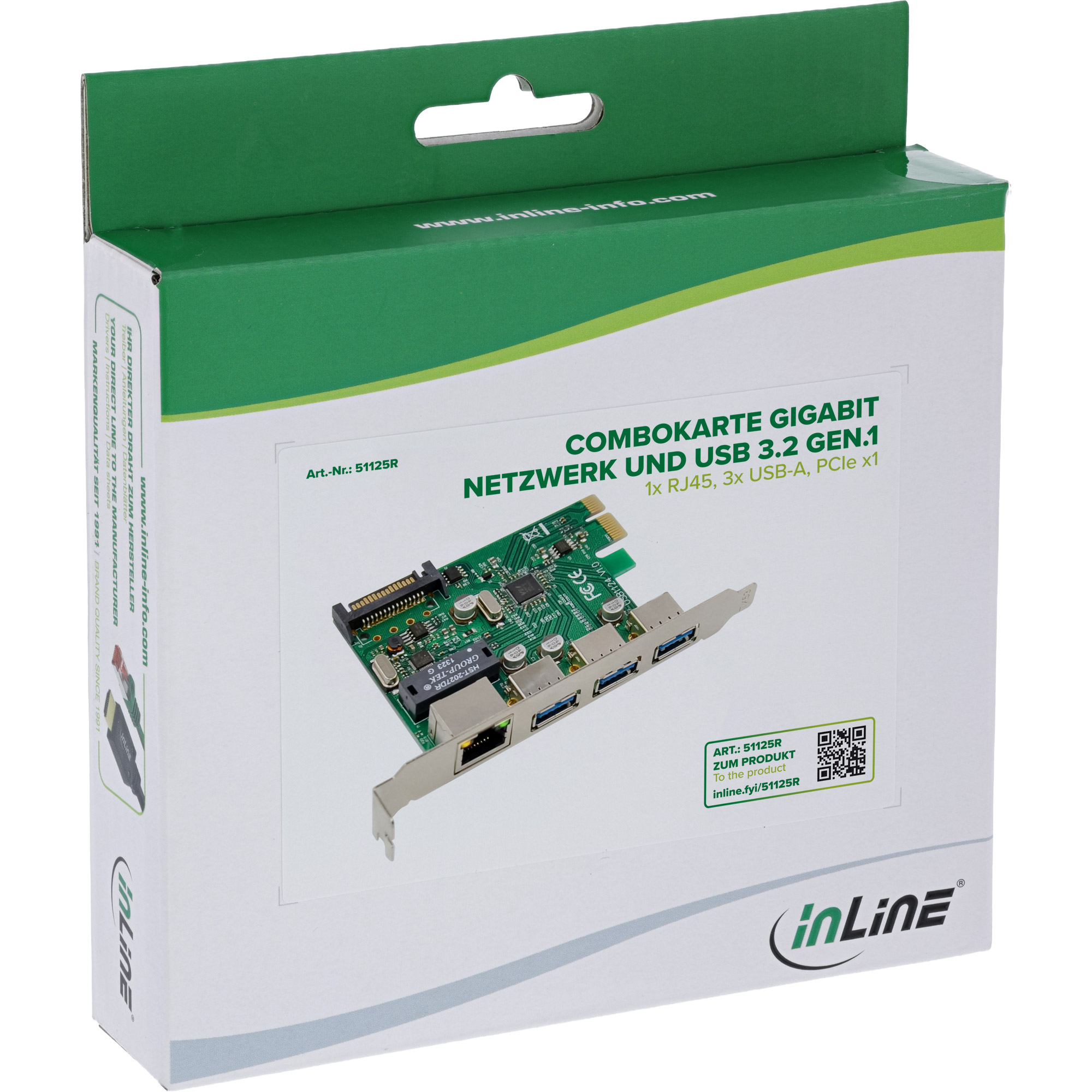 InLine 51125R interface cards/adapter – image 1