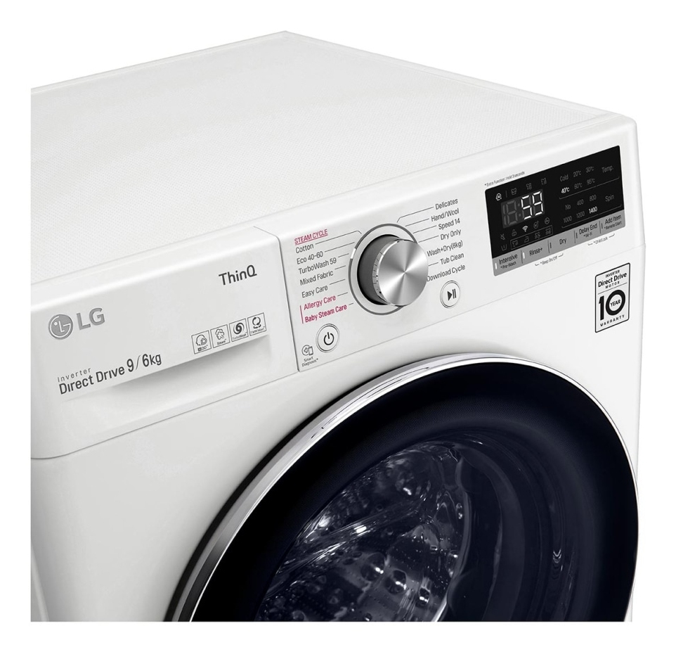 LG FWV796WTSE washer dryer Freestanding Front-load White – image 3