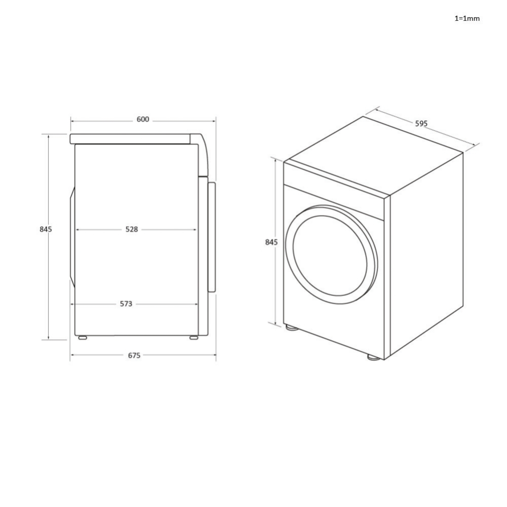 Haier I-Pro Series 7 HD90-A2979S tumble dryer Freestanding Front-load – image 9
