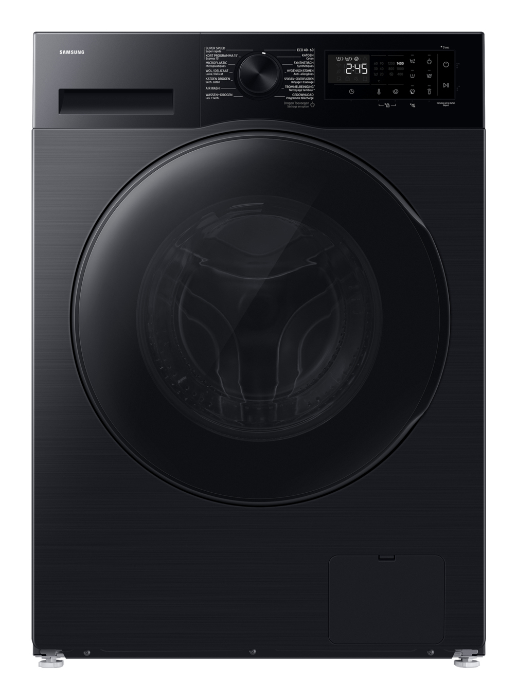Samsung WD9UHG5U34BBEN washer dryer Freestanding Front-load Black – image 1