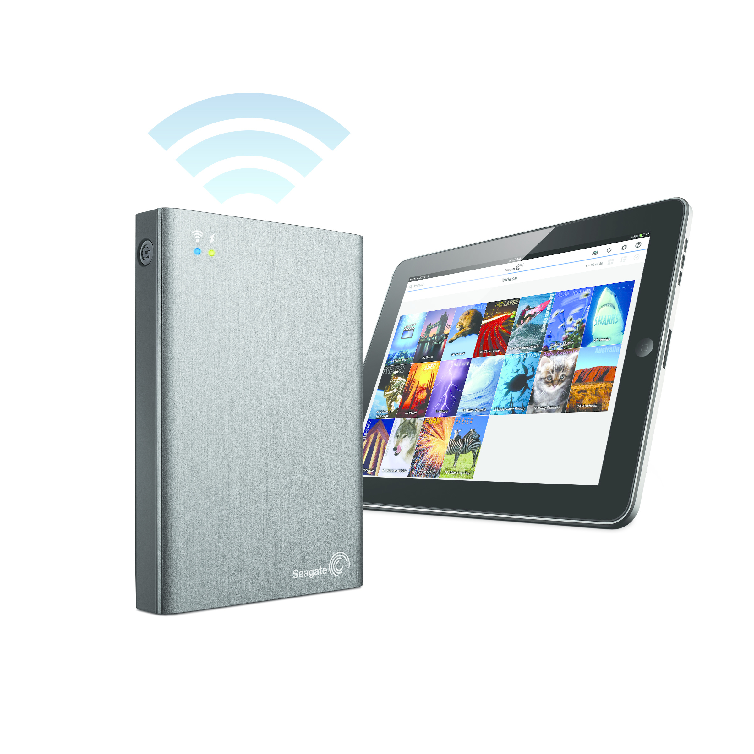 Seagate Wireless Plus 1TB external hard drive Micro-USB B 3.2 Gen 1 (3.1 Gen 1) Grey image 15