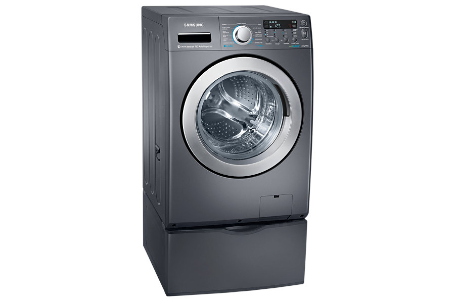 Samsung WD15F5K5ASG/AX washer dryer Freestanding Front-load Grey – image 3