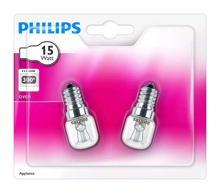 Resim Philips 8711500249517 Cihaz Ampulü E14 15W Sıcak Beyaz 2700K Şeffaf 230-240V