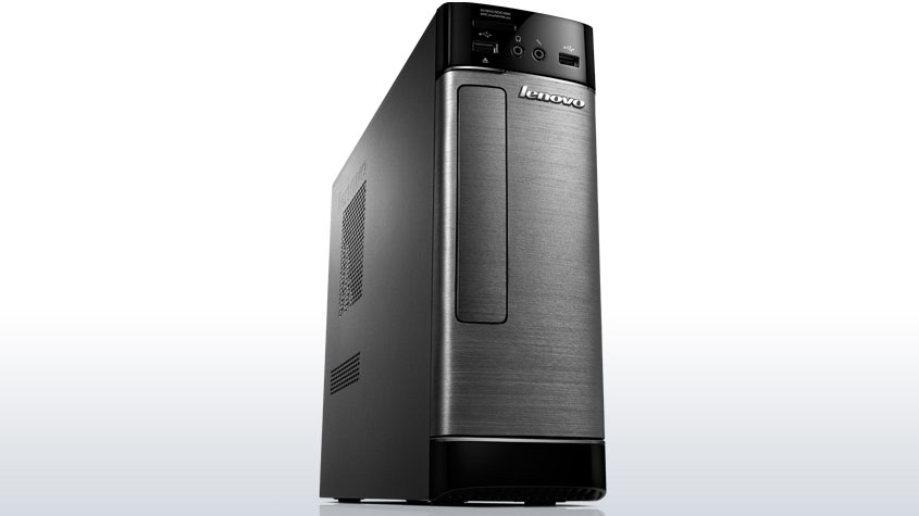 Lenovo Essential H520s Intel Pentium G G2030 4 GB DDR3-SDRAM 1 TB HDD Windows 8 SFF PC Stainless steel