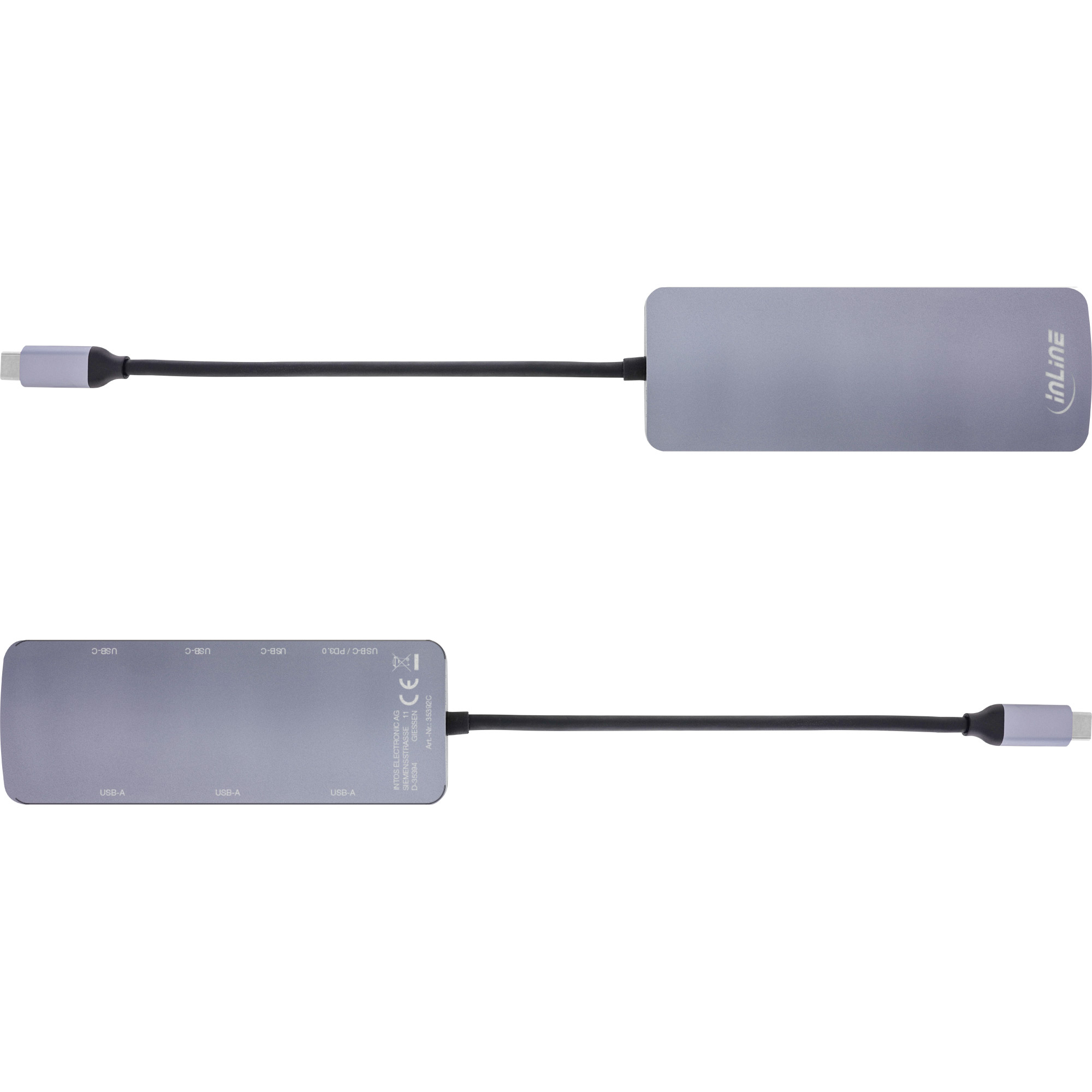 InLine USB 3.2 Gen.2 Hub, 4x USB-C + 3x USB-A, PD – image 4