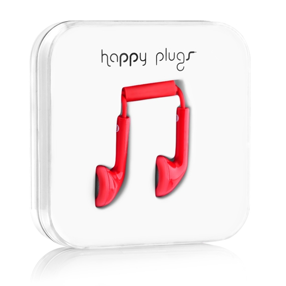 Happy Plugs Earbud Headset Wired In-ear Calls/Music Red image 2