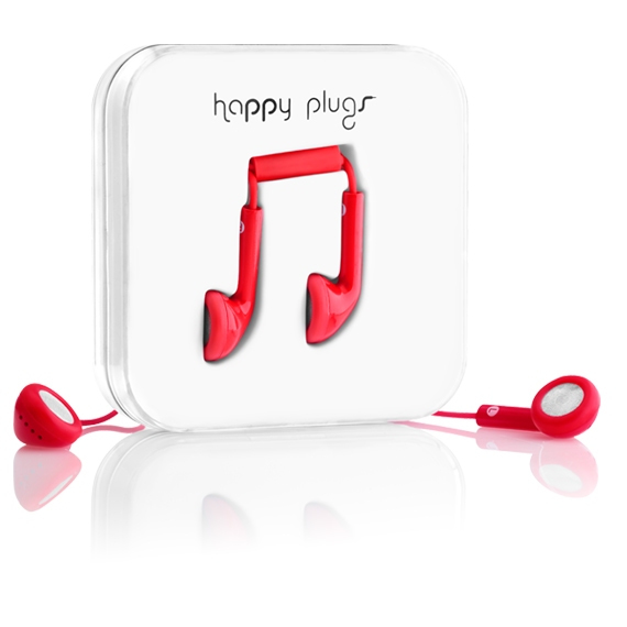 Happy Plugs Earbud Headset Wired In-ear Calls/Music Red image 4