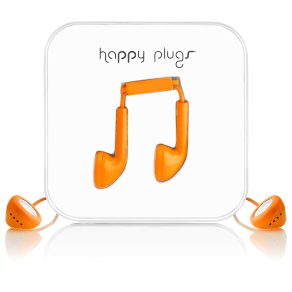 Happy Plugs Earbud Headset Wired In-ear Orange image 3